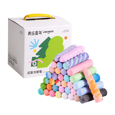 美乐童年幻彩大粉笔水溶性不脏手