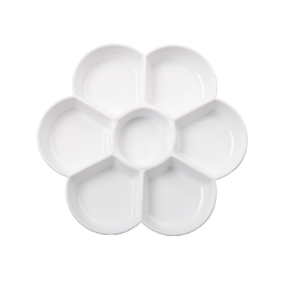 梅花型学生用水粉笔盒三线调色盘