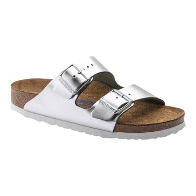 BIRKENSTOCK勃肯牛皮革双扣拖鞋