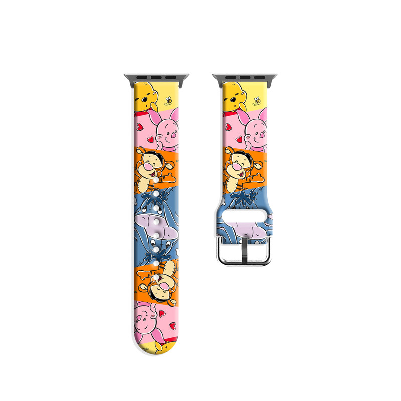 维尼伙伴适用Appleiwatchs11/10苹果手表表带SE不锈钢TPUs9/8/7
