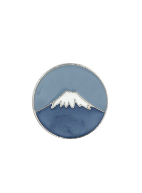 富士山胸针合金徽章包包装饰