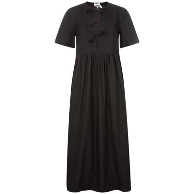 GANNI女士短袖连衣裙长裙