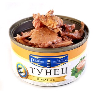 进口俄罗斯金枪鱼罐头即食海鲜吞拿鱼罐头肉罐头寿司沙拉材料185g