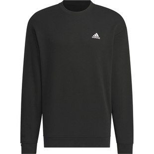 Adidas/阿迪达斯正品V LABEL FT CREW男女宽松圆领卫衣JM9107