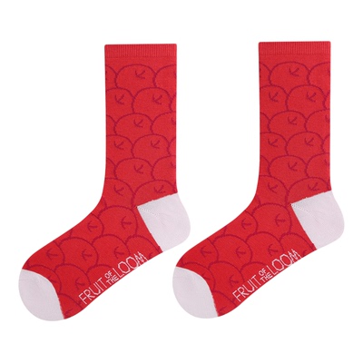「鲜果布衣·原创印花」冬季新品男女休闲印花运动潮流透气棉袜子