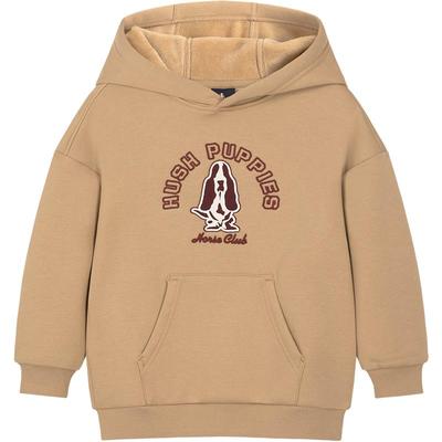 暇步士男童女童加绒保暖连帽卫衣