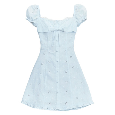 FragileHeart镂空刺绣花边连衣裙