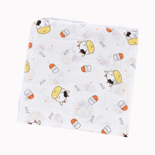 婴儿单层纱布巾长方形一层纯棉儿童纱布浴巾薄款包单宝宝薄纱巾夏