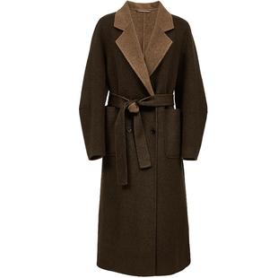 【时光旅人】VeroModa毛呢大衣女2025秋冬老钱风绵羊毛双面呢外套