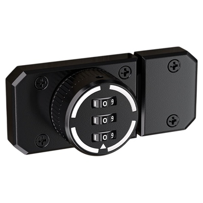 免打孔防盗密码插销柜门锁柜子锁鞋柜抽屉家具双开门锁扣衣柜锁具