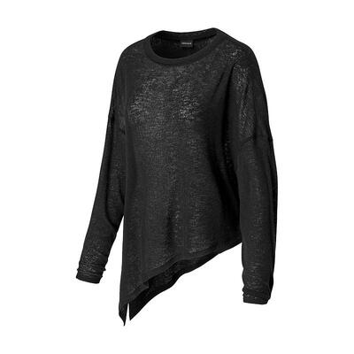 xexymix仿毛衫斜下摆长袖恤