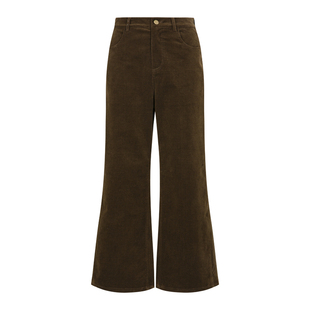 dorydory 复古灯芯绒直筒宽松长裤2026春新款自然腰休闲阔腿裤女