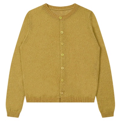 林肉肉【软糯圆领开衫】绵羊毛薄款针织毛衣小外套女春秋2025新款