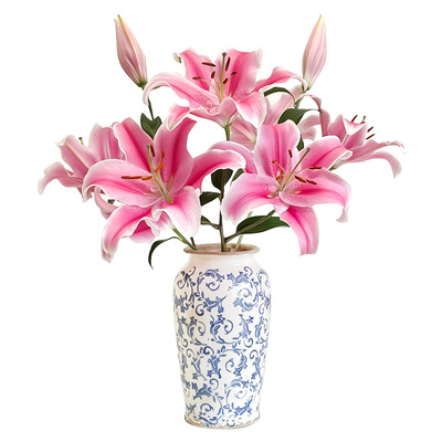 云南昆明鲜花基地直发百合鲜花玫瑰花花束香水百合