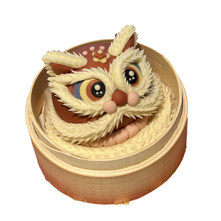 萌物日记 抓周周岁馒头国潮风醒狮馒头花饽饽模具花式面食模具diy