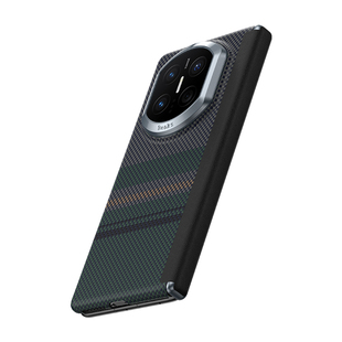 Benks适用华为Matex7凯芙拉手机壳中轴铰链磁吸保护壳X6新款极光超薄X5折叠典藏版凯夫拉碳纤维简约商务男士