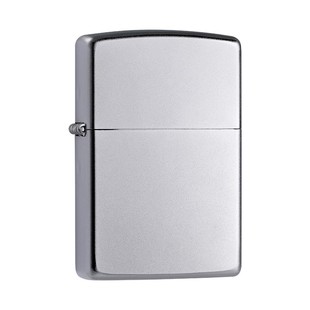 正版zippo煤油打火机205经典银磨砂光板机黑裂漆哑光男士礼物刻字