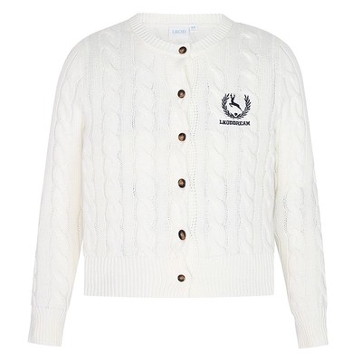 LKOD秋冬新款短款修身针织开衫