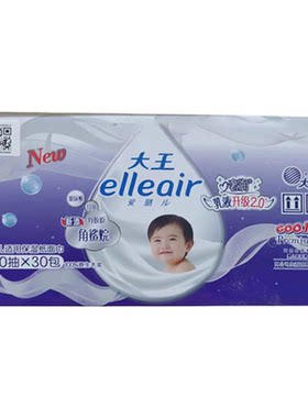 大王面巾纸奢润保湿60抽30包