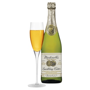 金装气泡苹果汁Martinellis美国原装进口 750ml*4瓶 无醇起泡果酒