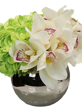 卫生间摆件花艺酒店会所洗手间软装样板间托盘香薰瓷砖展厅装饰品