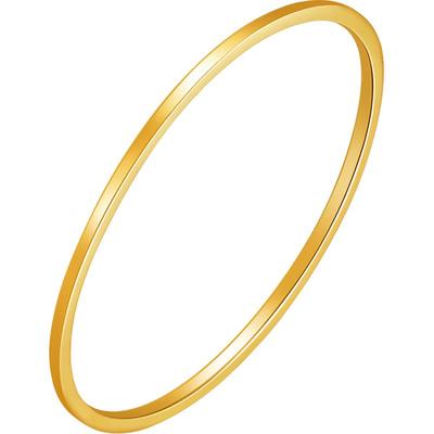 明牌珠宝黄金实心纹身戒