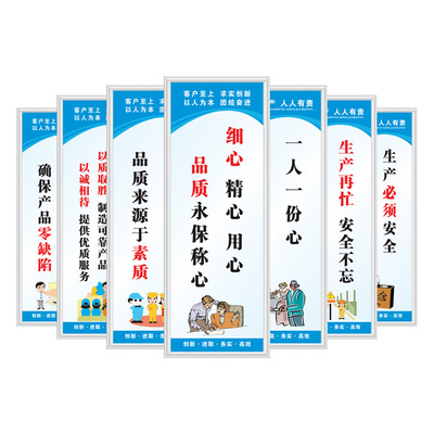 车间安全生产标语品质质量管理