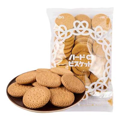 日本进口牛乳脆圆饼干北陆制果