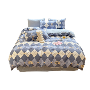 儿童四件套全棉纯棉床单被套床笠单人学生宿舍床上用品三件套男孩
