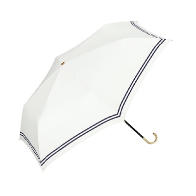 wpc日系海军风晴雨两用防晒伞