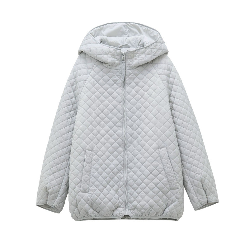 特大码菱形格羽绒服女冬装200斤