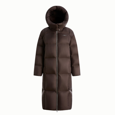 冰洁95绒女款羽绒服长款立领可卸