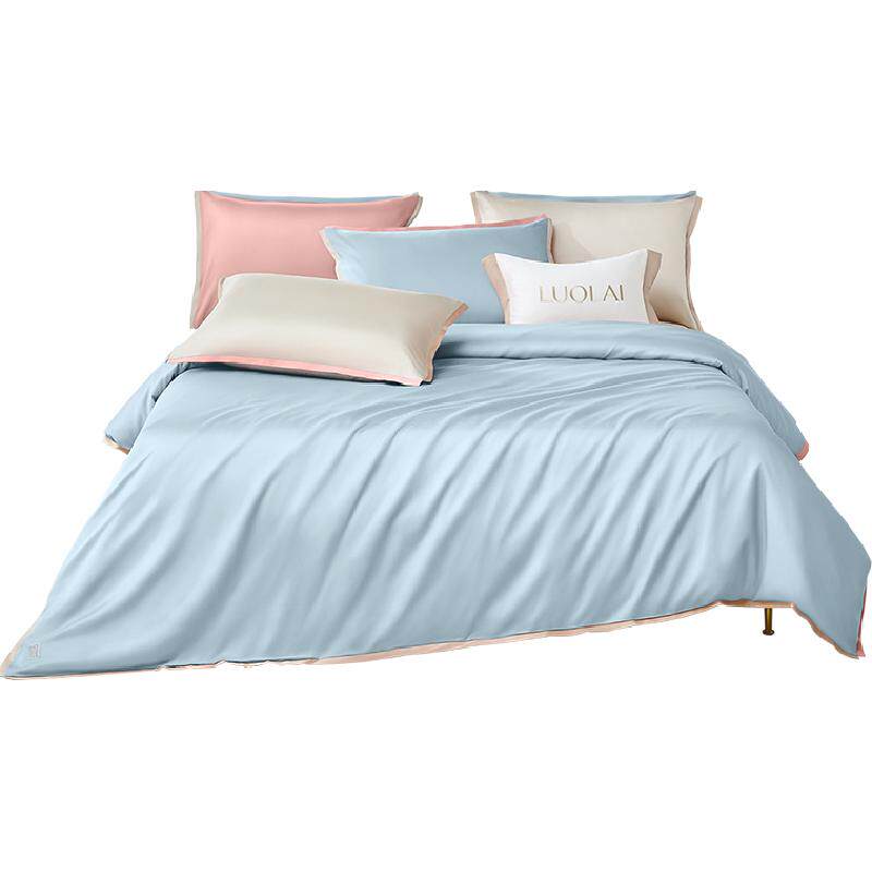 罗莱家纺清新小魔皮A类60支兰精天丝棉防皱三四件套学生宿舍