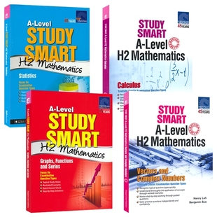 新加坡数学 SAP A-Level STUDY SMART H2 Mathematics A-Level 高中数学专项突击练习册 H2级别 精选例题讲解  英文原版进口教辅