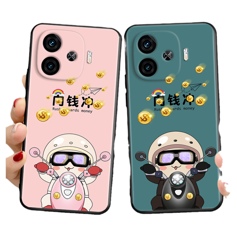 luckrider适用于iqooz9turbo男女款vivi硅胶软壳iq00z9turbo手机壳v2352a卡通vvio搞怪风vovo爱酷z9turbo防摔