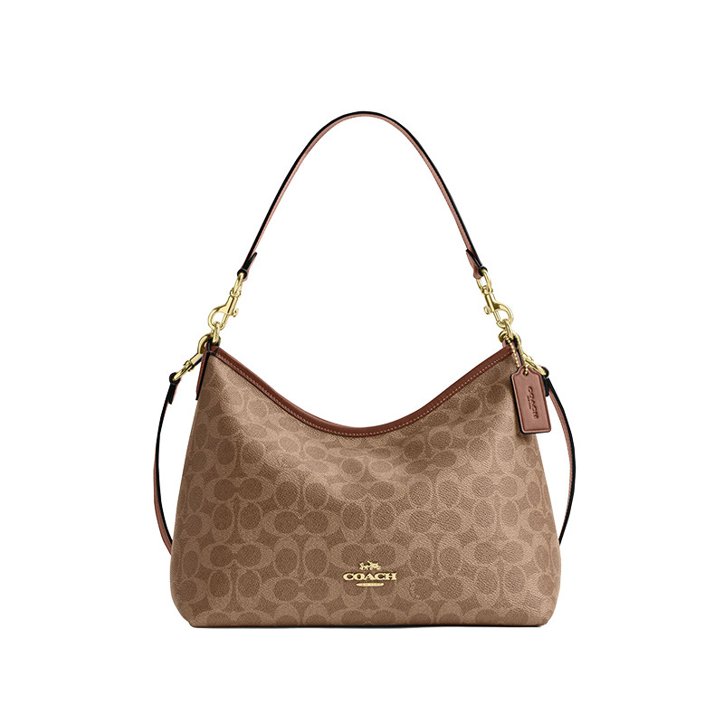 COACH/蔻驰官方 奥莱款Laurel中号女士单肩斜挎手提包流浪包CEY95