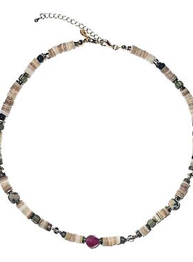 礁石序曲*天然玉石贝壳串珠项链