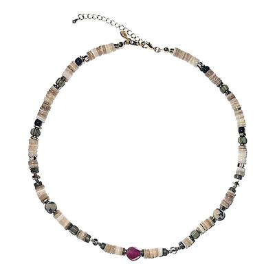 礁石序曲*天然玉石贝壳串珠项链