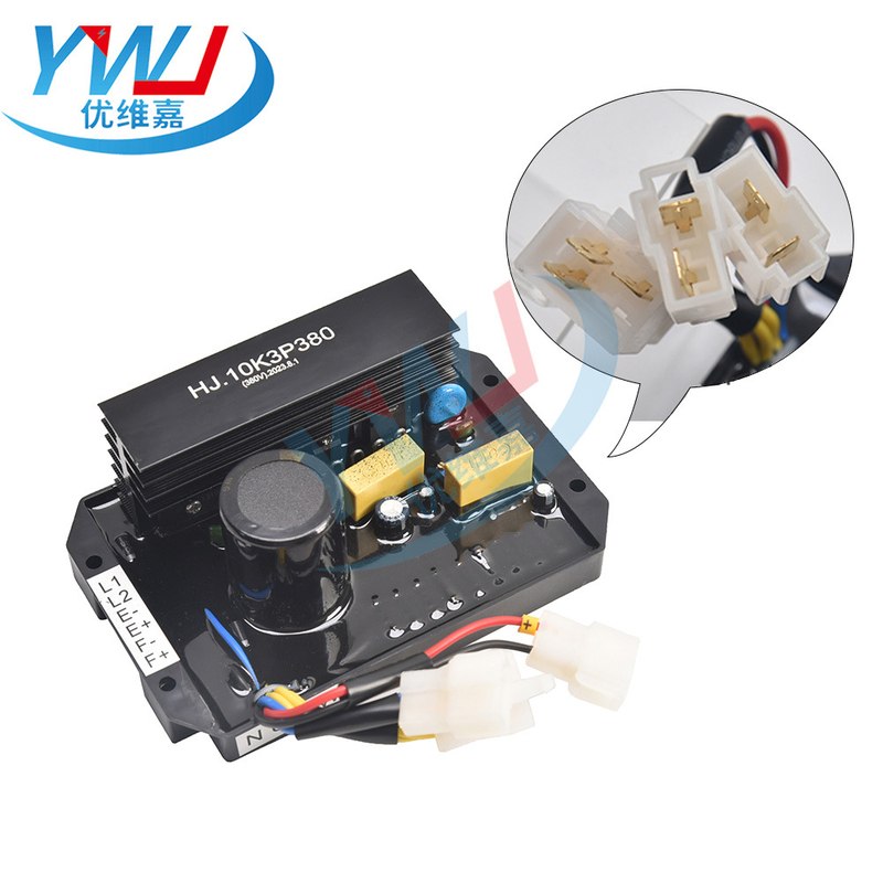 HJ15K3P380V发电机调压板8线稳压器AVR汽油机调节器电压三相组