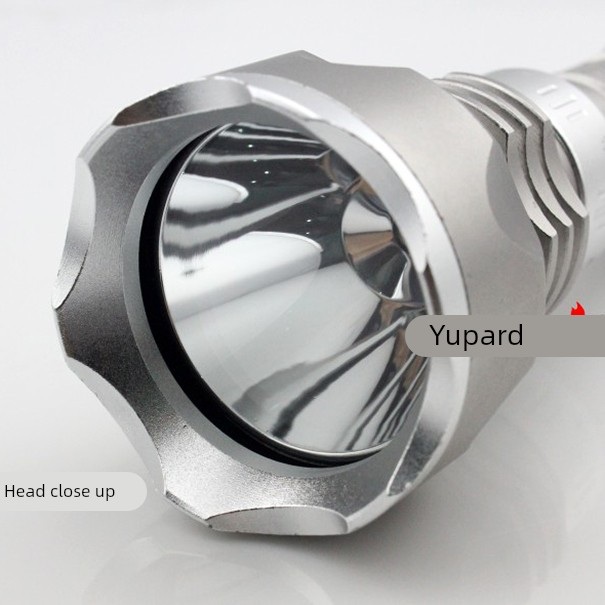 L2潜水户外手电筒强光T6黄光手电筒水下补光防水远射灯18650/AAA