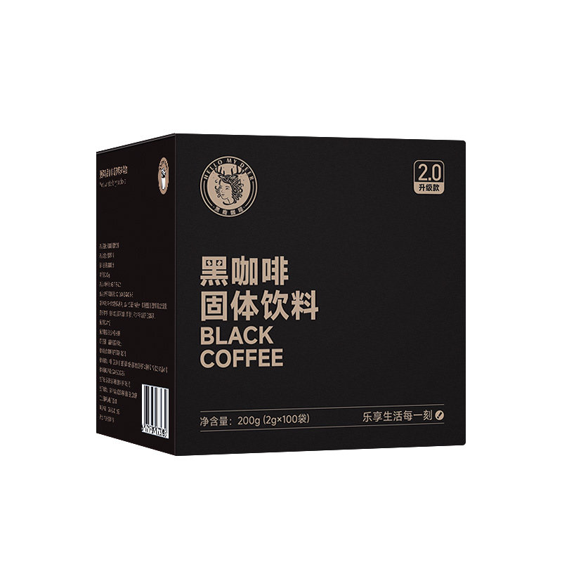 黑鹿咖啡美式冷热冲泡膳食纤维