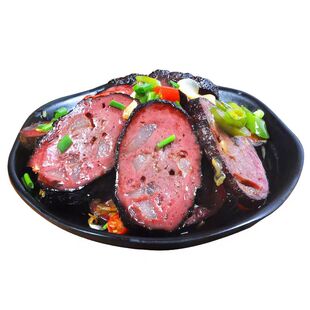 云南昭通特产血豆腐手工农家风干血粑猪血丸子传统手工豆腐肠猪肉