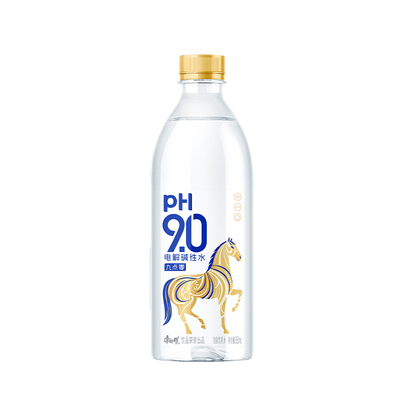 【马年限定】康师傅pH9.0电解碱性水金马瓶350ml饮用水会议便携装
