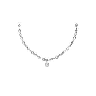 【自营】HEFANG Jewelry/何方珠宝气泡方糖项链 优雅时髦精致礼物