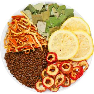 柠檬山楂荷叶茶冬瓜非减刮去瘦排泡水喝茶叶脂油脂肪肚子身油茶包