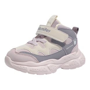 班纳米菲儿童鞋冬季宝宝鞋子3-6岁5加绒女童运动棉鞋小童保暖冬鞋