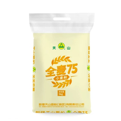 面粉新疆奇台天山全麦75粉5kg包子饺子拉面切面通用小麦粉厂家发