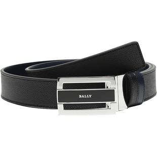 【自营】BALLY/巴利 商务男士牛皮板扣式双面皮带腰带 FABAZIA 35