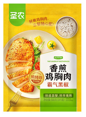 圣农香煎鸡胸肉黑椒原味