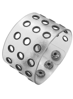 气眼摇滚百搭透明软塑料朋克手链